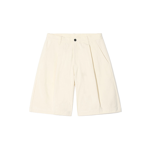 [UNISEX] Pintuck Wide Bermuda Pants