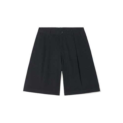[UNISEX] Pintuck Wide Bermuda Pants