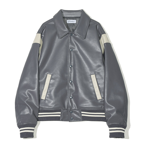 [Vegan Leather] Varsity Jacket