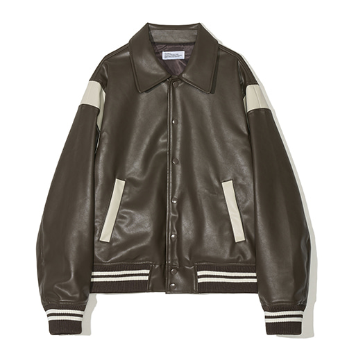 [Vegan Leather] Varsity Jacket